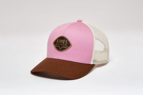 Kimes Ranch Unisex Lark Trucker Light Pink Cotton Baseball Cap Hat