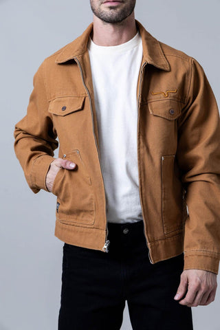 Kimes Ranch Mens Logan WW Brown 100% Cotton Jacket