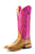 Miss Macie Bean Womens Pink Ostrich 13in Top Hand Fashion Boots
