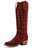 Macie Bean Womens Cabernet Cowgirl Red Suede Cowboy Boots