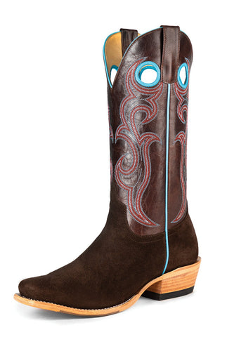 Miss Macie Bean Womens Bone Leather Chocolate Suede Fashion Boots 7.5 M
