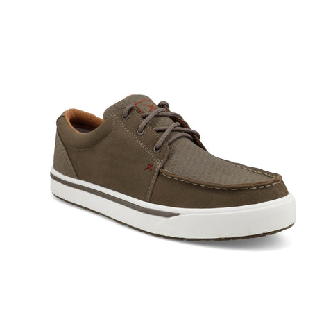 Twisted X Mens Kicks Embossed Dune Leather Sneakers Shoes