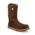 Twisted X Mens 11in Work Pull On Wedge Brunette/Pecan Leather Cowboy Boots