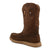 Twisted X Mens 11in Work Pull On Wedge Brunette/Pecan Leather Cowboy Boots