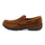 Twisted X Mens Driving Moc Woven Oiled Saddle/Brown Leather Slip-On Shoes
