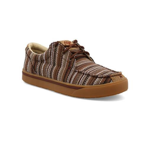 Twisted X Mens Hooey Loper Stripes Brown/Multi Fabric Sneakers Shoes