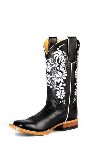 Miss Macie Bean Kids Girls Dylan Black Water Leather Fashion Boots 13 M