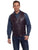 Cripple Creek Mens Chocolate Genuine Leather Western Button Front Vest