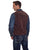 Cripple Creek Mens Chocolate Boar Suede Leather Western Snap Front Vest LT