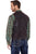 Cripple Creek Mens Antique Chocolate Leather Western Snap Front Vest 4XL