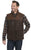 Cripple Creek Mens Quilt-Stitched Two-Tone Mustang Leather Leather Vest