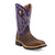 Twisted X Mens 12in Western Alloy Toe Brown/Purple Leather Work Boots