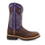 Twisted X Mens 12in Western Alloy Toe Brown/Purple Leather Work Boots