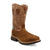 Twisted X Mens 12in Western Comp Toe WP Dark Brown/Tan Leather Work Boots