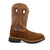 Twisted X Mens 12in Western Comp Toe WP Dark Brown/Tan Leather Work Boots