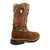Twisted X Mens 12in Western Comp Toe WP Dark Brown/Tan Leather Work Boots