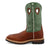 Twisted X Mens 12in Western Steel Toe Cognac/Lime Leather Cross Work Boots