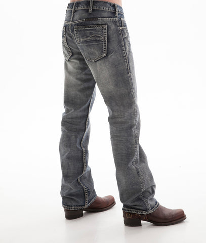 B Tuff Mens Blue Cotton Denim Jeans Bootcut Steel 33 XS