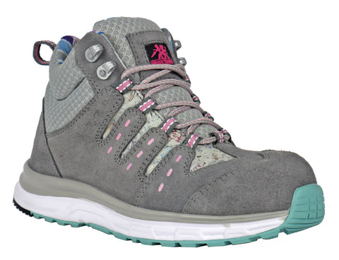 Moxie Trades Womens Trisha Composite Toe Grey Suede Work Boots