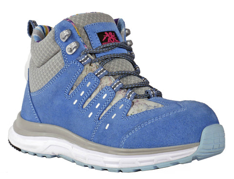 Moxie Trades Womens Trisha Composite Toe Blue Suede Work Boots