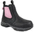 Moxie Trades Womens Angel Comp Toe Chelsea Black Leather Work Boots