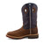 Twisted X Mens 12in Western WP Alloy Toe Mocha/Navy Leather Work Boots