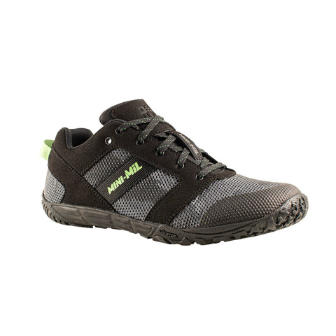 Belleville Mens MINI-MiL Low-Cut Barefoot Activity Black/Mint Faux Leather Shoes