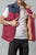 Kimes Ranch Mens Muir Trail Quilted Burgundy Poly/Nylon Softshell Vest