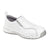 Nautilus Womens White Leather Comp Toe ESD Athletic Work Shoes