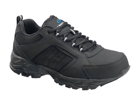 Nautilus Mens Black Leather Steel Toe 2102 Guard Sport Work Shoes 13 W