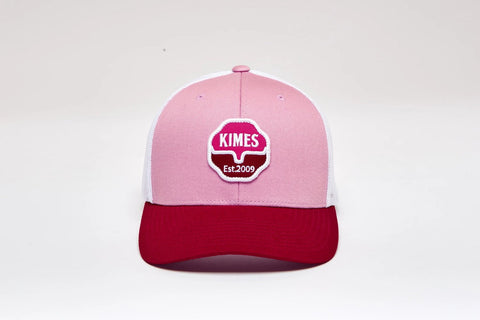 Kimes Ranch Unisex Notary Trucker Light Pink Cotton Baseball Cap Hat