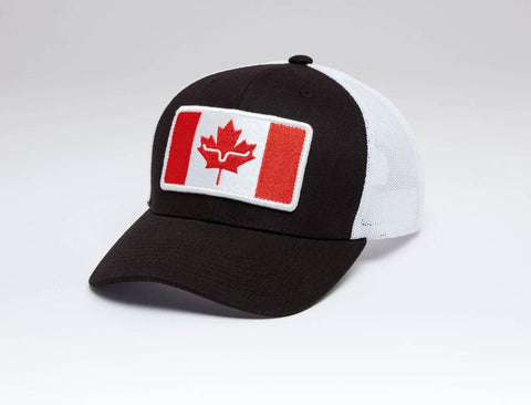 Kimes Ranch Unisex Oh Canada Black Cotton Twill Trucker Cap