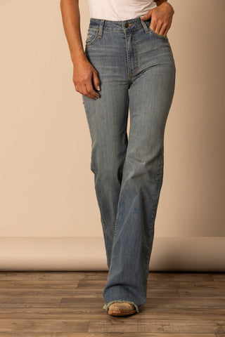 Kimes Ranch Womens Olivia Blue Cotton Blend Jeans