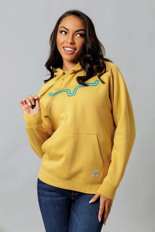 Kimes Ranch Womens Outlier Gold Cotton Blend Hoodie
