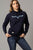 Kimes Ranch Womens Outlier Navy Cotton Blend Hoodie