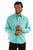 Scully Mens Floral Tooled Embroidery Caribbean Poly/Rayon L/S Shirt