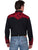 Scully Mens Crimson Poly/Rayon Tooled Floral L/S Shirt
