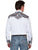 Scully Mens Pewter Poly/Rayon Tooled Floral L/S Shirt