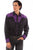Scully Mens Purple Poly/Rayon Floral Tooled L/S Shirt 4X