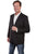 Scully Mens Black Polyester Tonal Blazer 40L