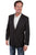 Scully Mens Black Polyester Tonal Blazer