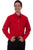 Scully Mens Crimson Poly/Rayon Candy Cane L/S Shirt