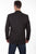 Scully Mens Black Polyester Western Floral Blazer 52