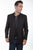 Scully Mens Black Polyester Tonal Floral Blazer