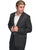 Scully Western Mens Charcoal Polyester Floral Tone Embroidered Big Blazer