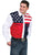 Scully Western Mens Blue 100% Cotton L/S Big American Flag Western Shirt
