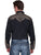 Scully Mens Black Poly/Rayon Embroidered Scroll L/S Shirt