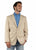 Scully Mens Floral Embroidery Sand 100% Polyester Blazer 46