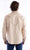 Scully Mens Vintage Piping Tan Poly/Rayon L/S Shirt