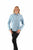 Scully Womens Fancy Yokes Arrow Light Blue Poly/Rayon L/S Shirt